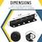 Koova Storage Rack, Steel, Black, 4.1 in W, 3.7 in H, 21.25 in L, Powder Coated KV-SPRAYB-5 - alternate 6